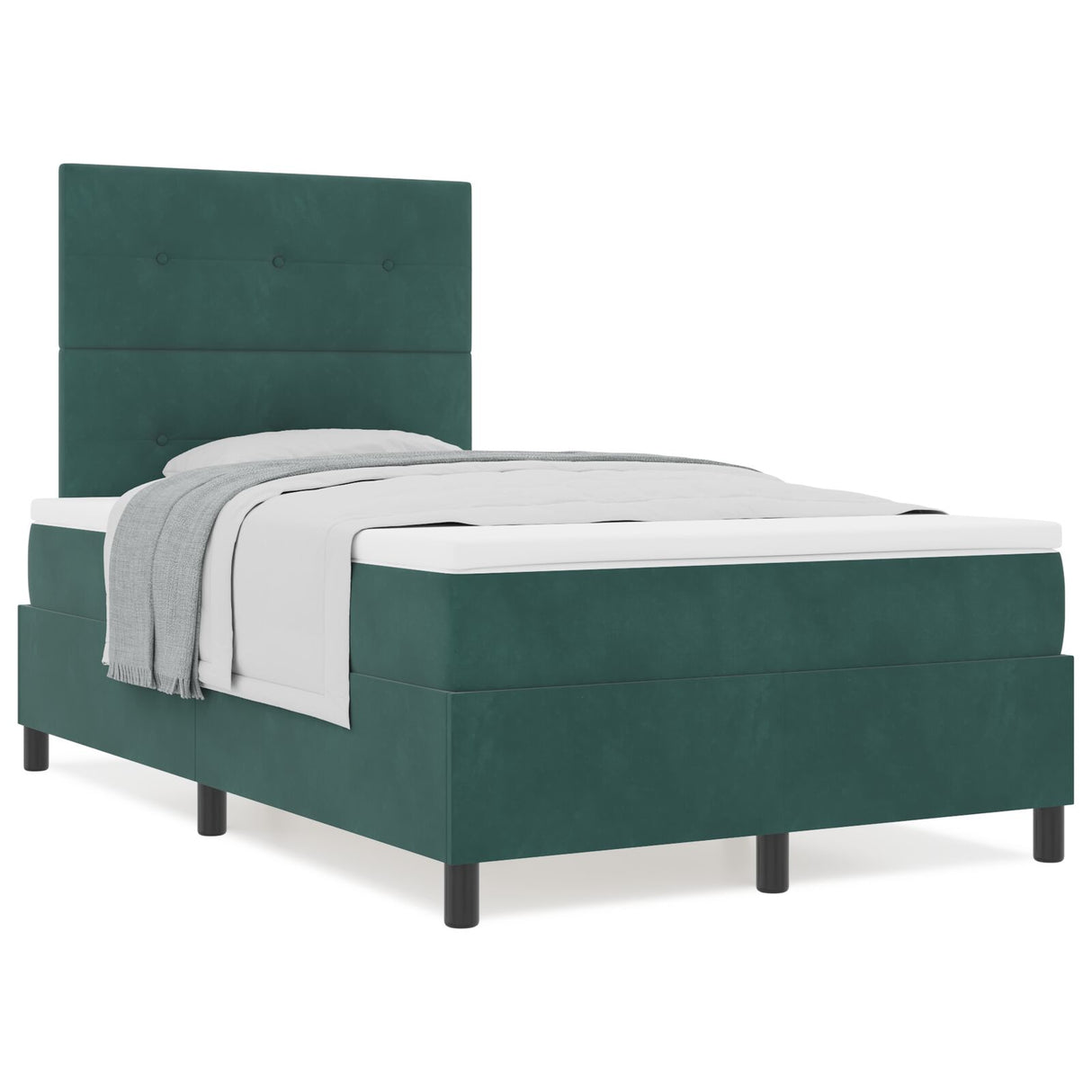 Boxspringbed met Matras Donkergroen Klein Dubbel Velvet