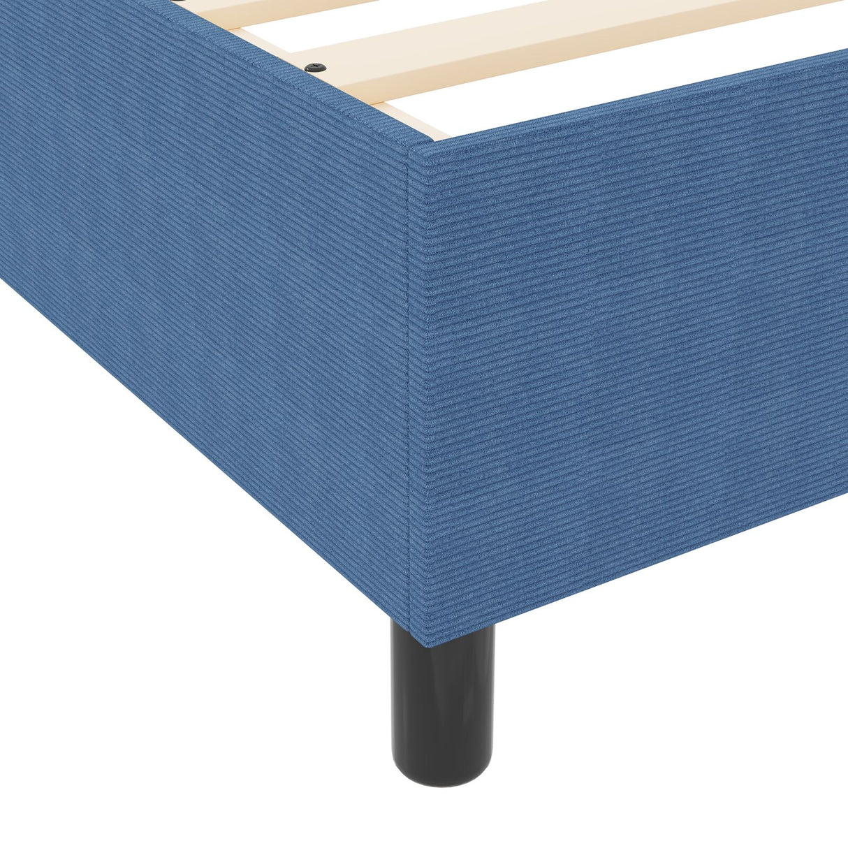 Boxspringbed met matras Blauw Corduroy stof 90 x 190 cm