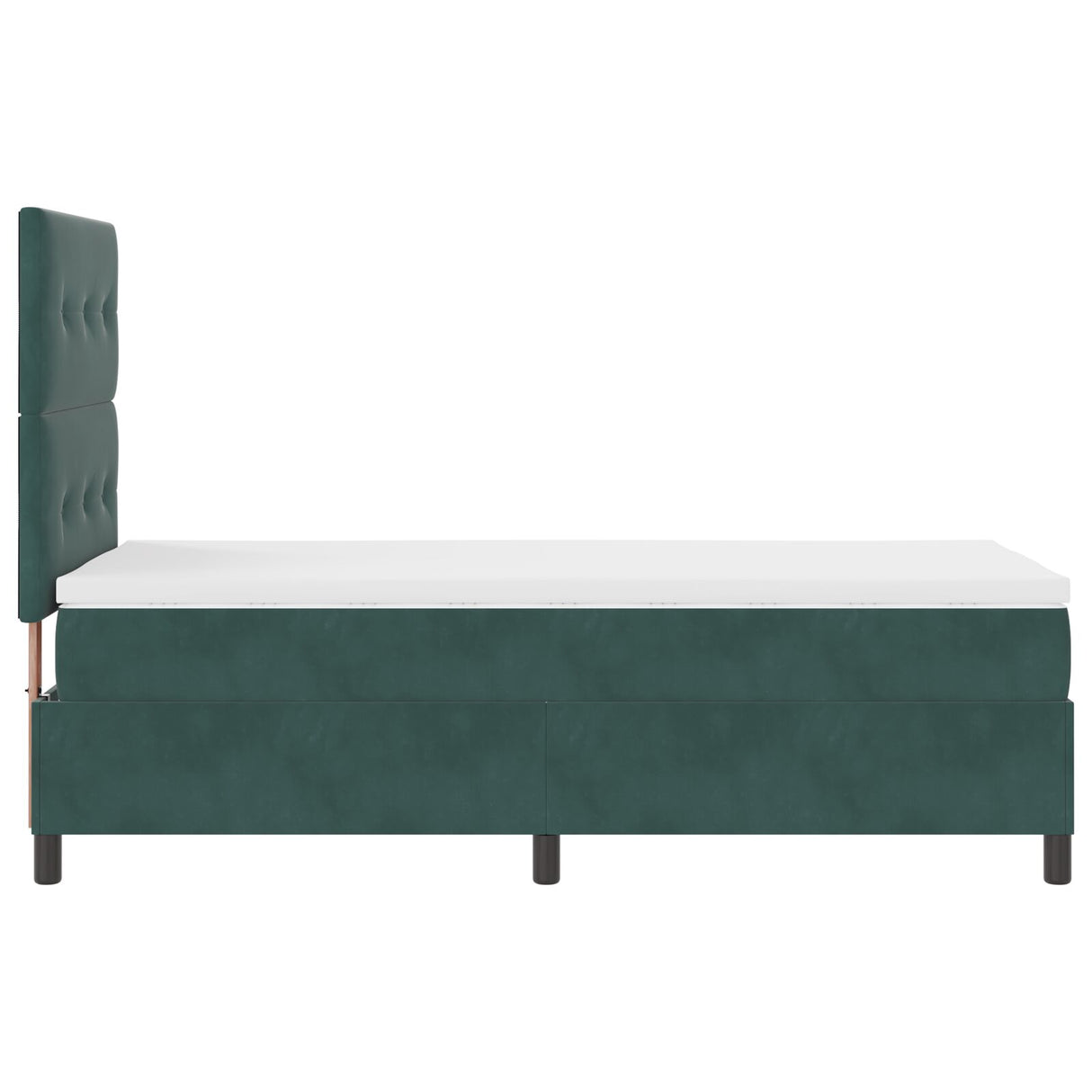 Boxspringbed met matras donkergroen 80x200 cm fluweel