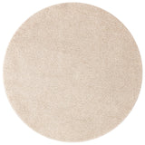 Shaggy Tapijt met Latex Achterkant Crème ø90 cm