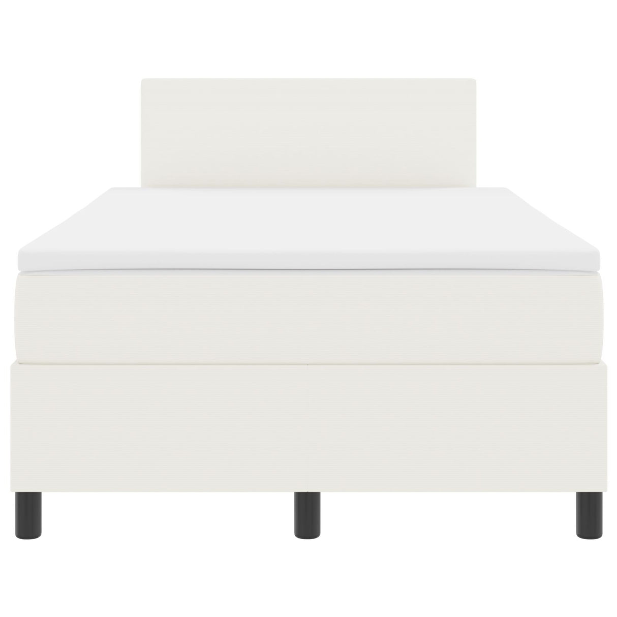 Boxspringbed met Matras Crème Klein Dubbel Corduroy Stof