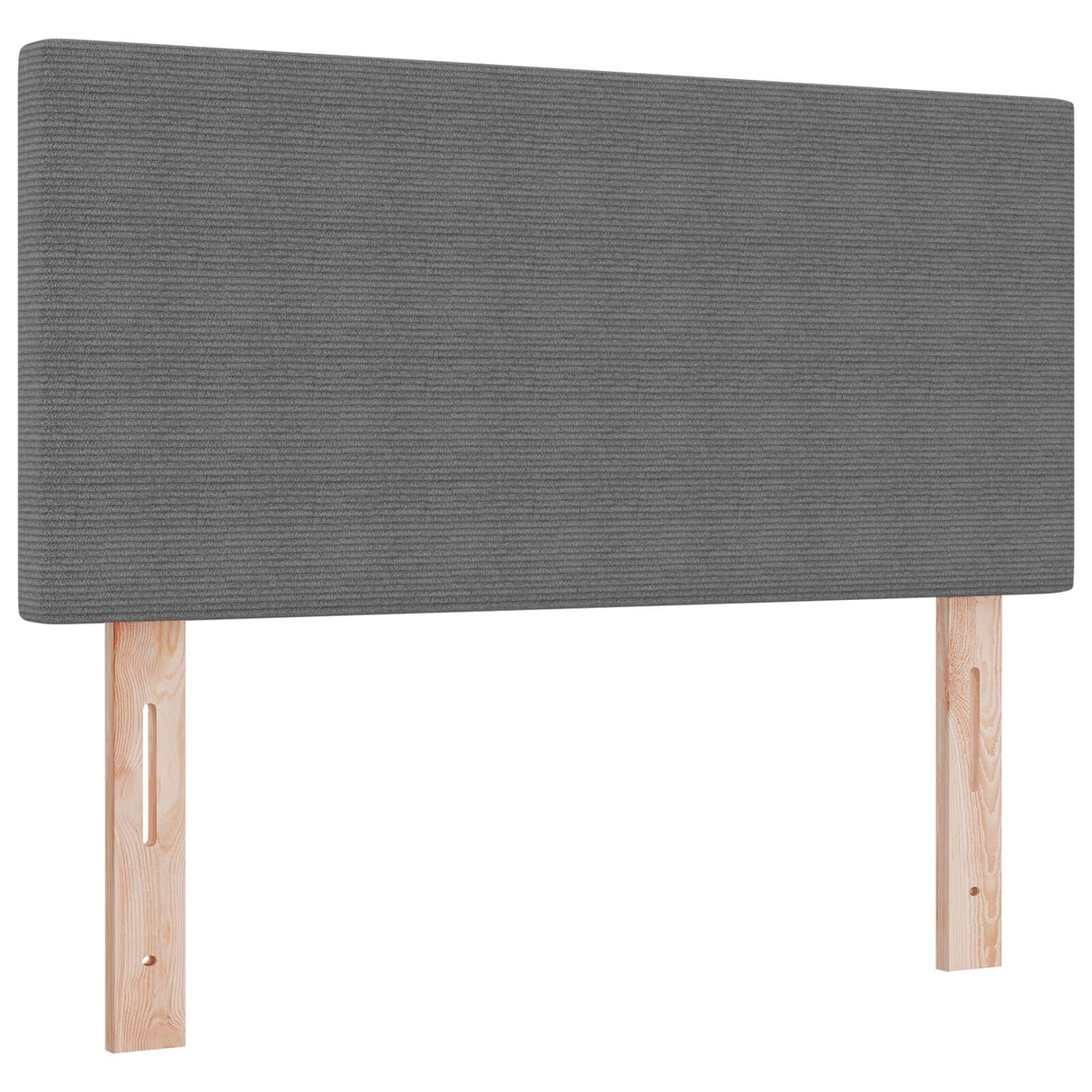 Boxspringbed met matras Lichtgrijs 80x200 cm Corduroy stof