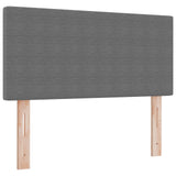 Boxspringbed met matras Lichtgrijs 80x200 cm Corduroy stof