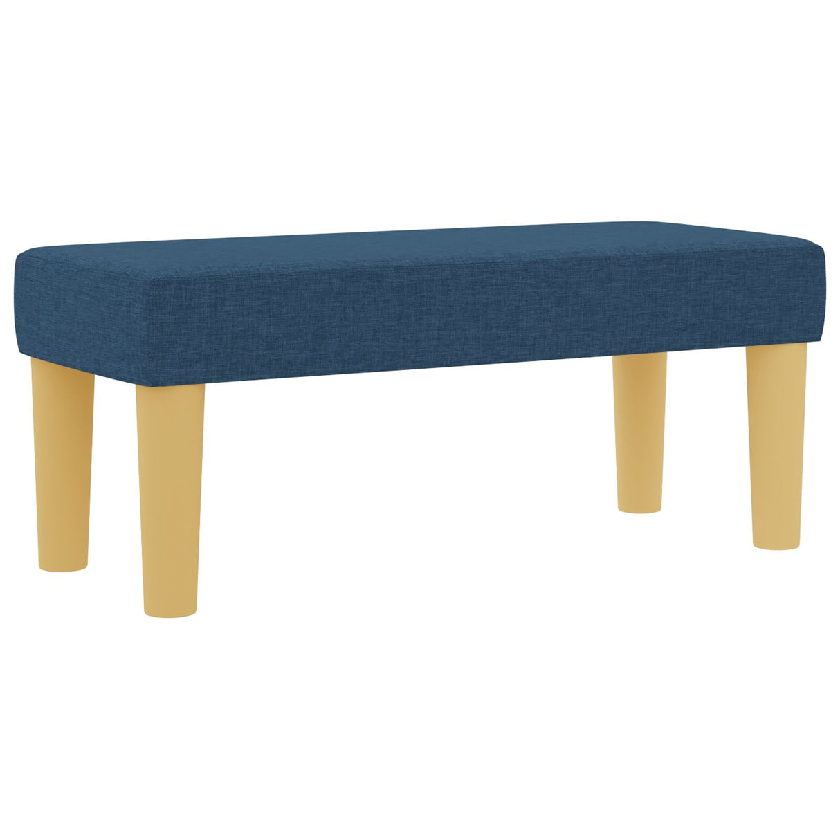 Bedframe met Matras Set van 2 Blauw Stof 90 x 190 cm Bedframe