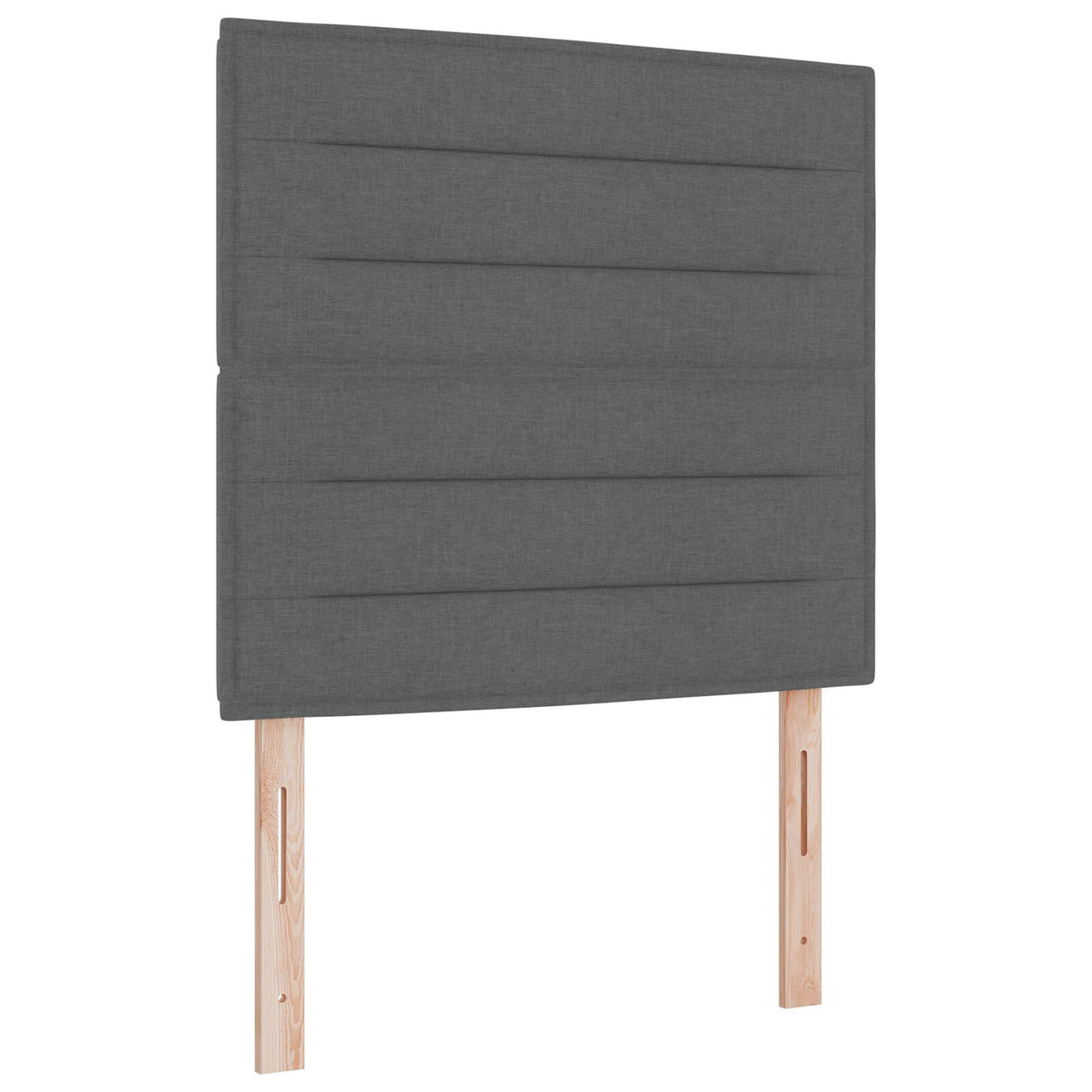 Boxspring Bed met Matras & LED Donkergrijs 90x190 cm Stof