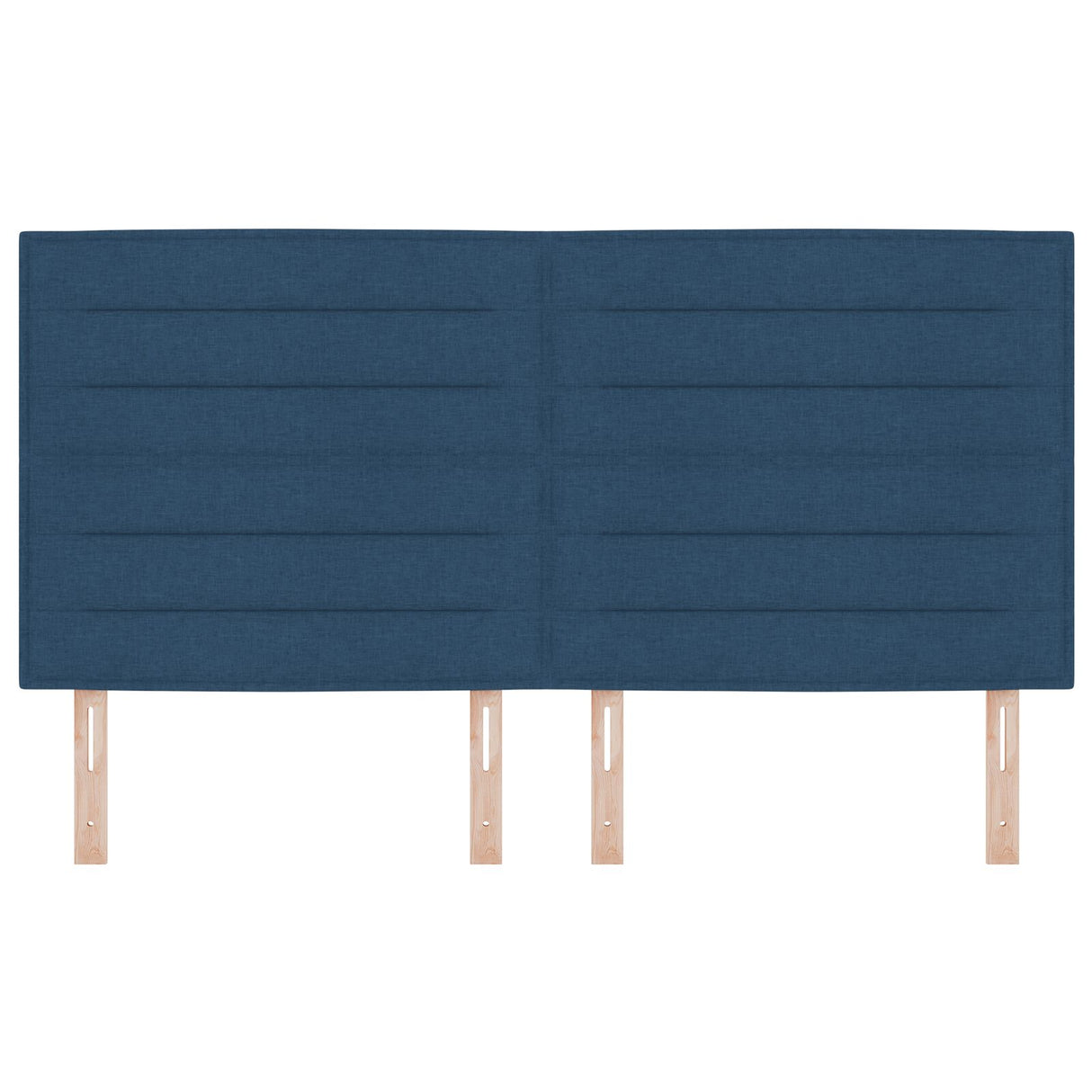 LED Hoofdbord Lijnen Ontwerp Blauw 90 cm Stof