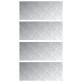 Aluminium Checker Plates 4 st Anti-slip 70x30 cm
