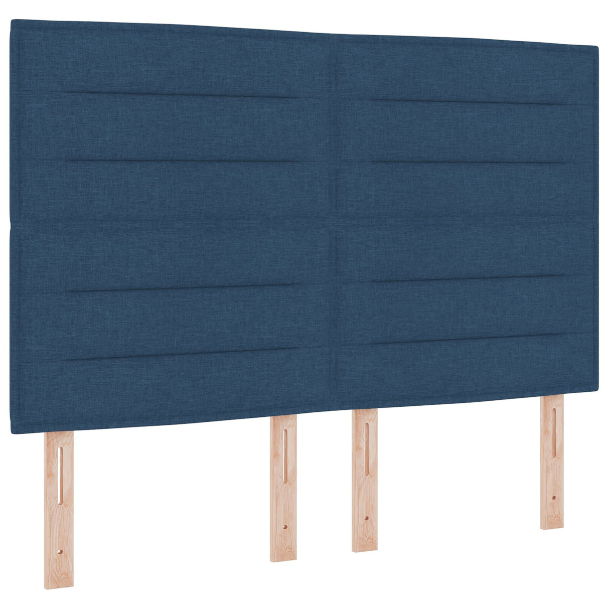 LED Hoofdbord Lijnen Ontwerp Blauw 80 cm Stof