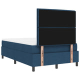 Boxspringbed met matras & LED blauw 120x190 cm Stof