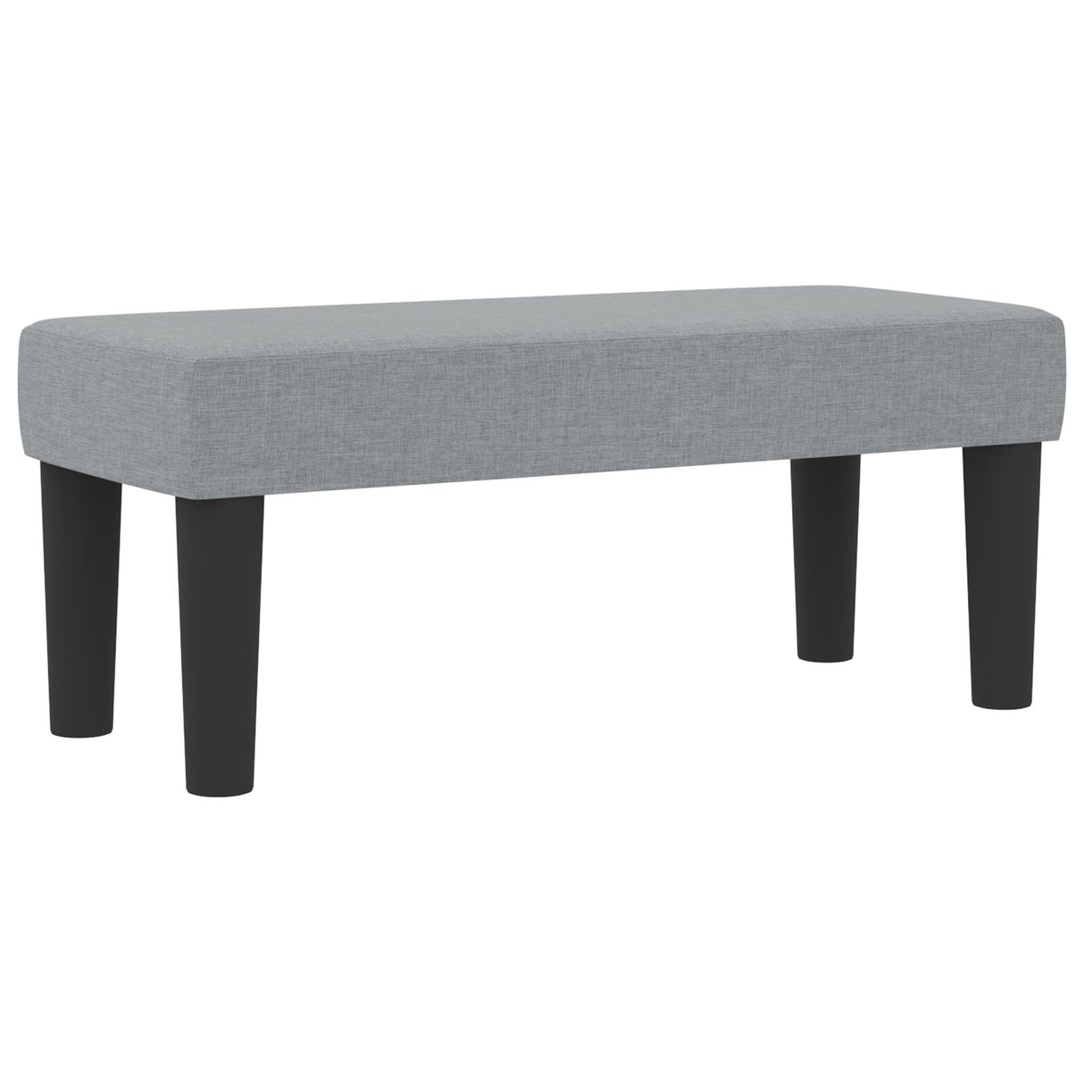 Boxspringbed met Matras & Bank Lichtgrijs 80x200 cm Stof