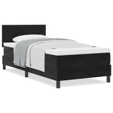 Boxspring Bed met Matras Zwart 80x200 cm Fluweel