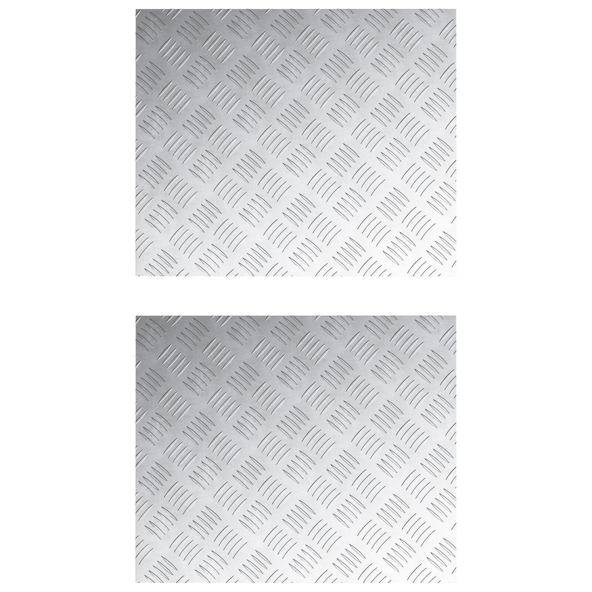 Aluminium Checker Platen 2 stuks Antislip 60x50 cm