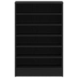 Schoenenkast Zwart Eik 60x35x92 cm Gelaagd Hout