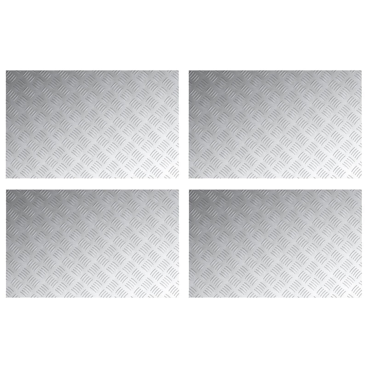 Aluminium Antislip Checkerplaten 4 stuks 80x50 cm