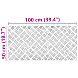 Aluminium Checker Platen 4 stuks Antislip 100x50 cm