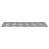Aluminium Checkerpunt 4 stuks Antislip 50x20 cm