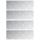 Aluminium Checker Platen 4 stuks Anti-Slip 60x20 cm