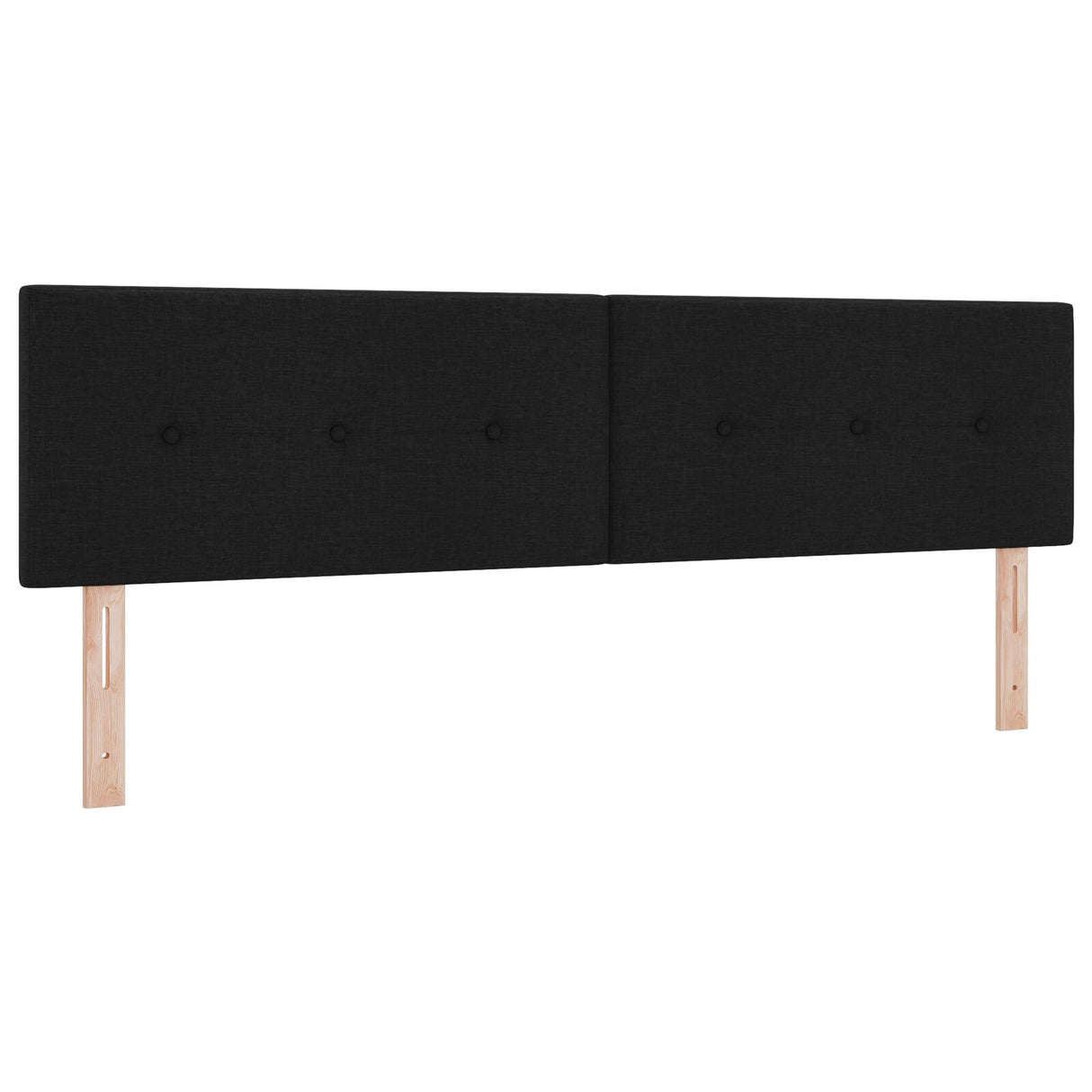 LED Hoofdbord Geplooid Zwart 90 cm Stof