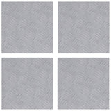 Aluminium Checker Platen 4 stuks Anti-Slip 30x30 cm