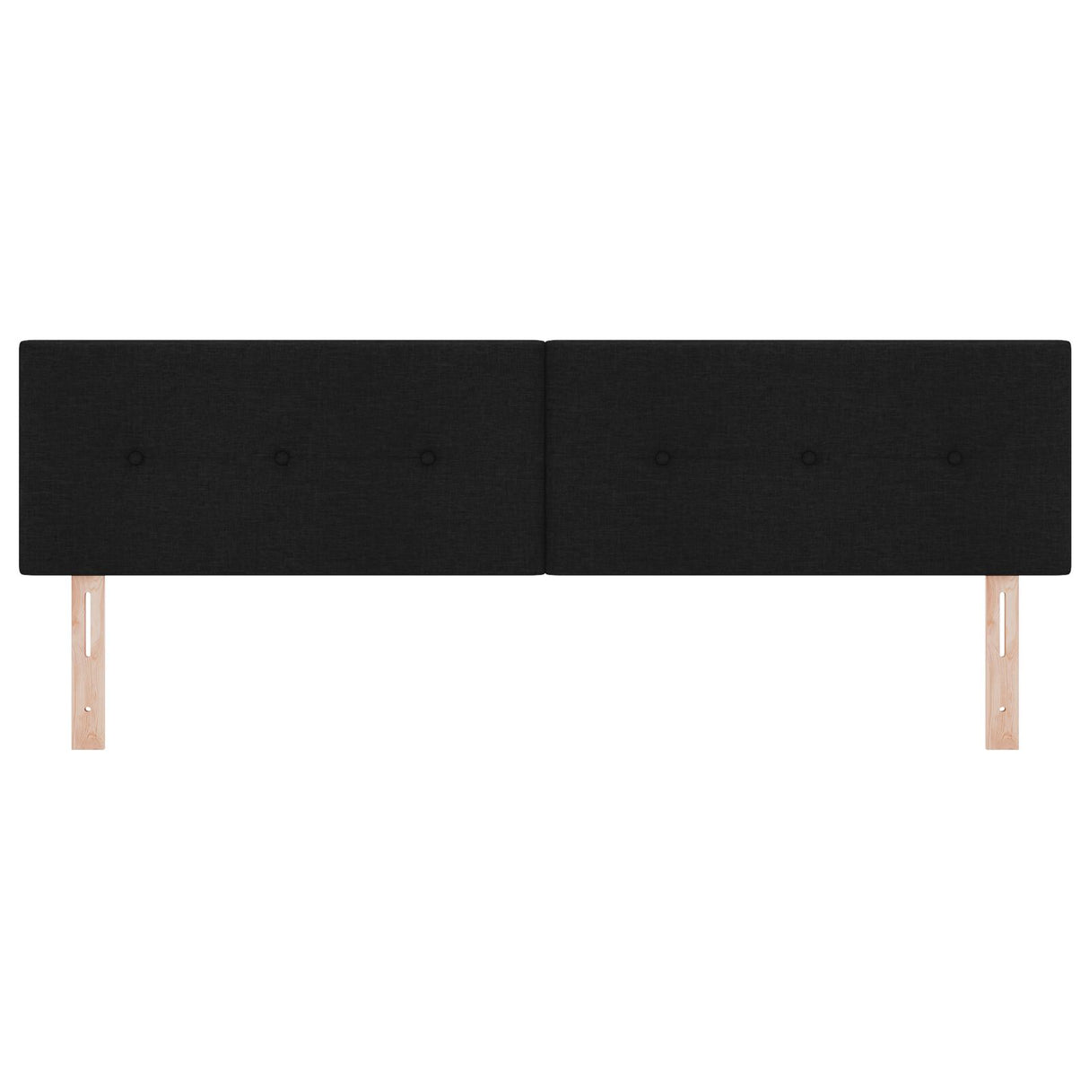 LED Hoofdbord Geplooid Zwart 90 cm Stof