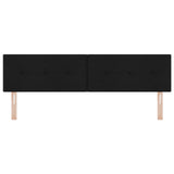 LED Hoofdbord Geplooid Zwart 90 cm Stof