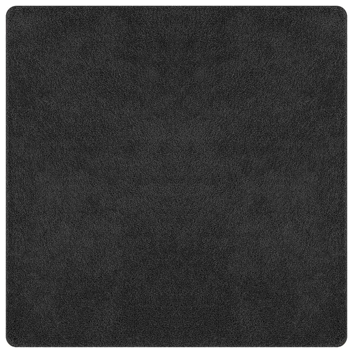 Shaggy Vloerkleed met Latex Achterkant Donkergrijs 200x200 cm