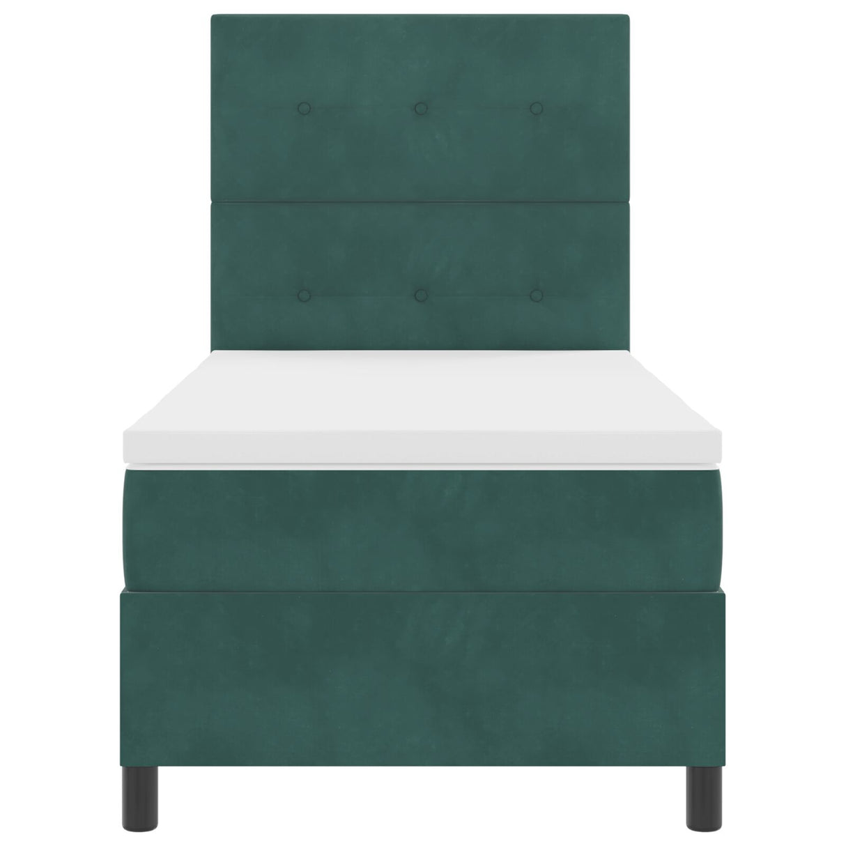 Boxspringbed met matras donkergroen 80x200 cm fluweel