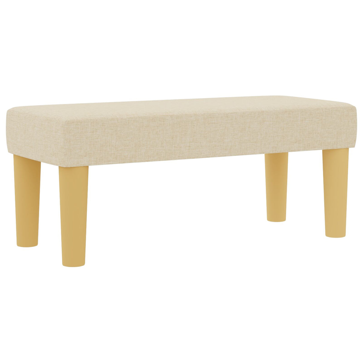 Boxspringbed met Matras & Bank Crème 90x190 cm Stof