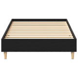 Bedframe 90x190 cm Zwart Eiken Tegenwoordig Hout