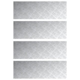 Aluminium Checker Platen 4 st Anti-Slip 90x30 cm