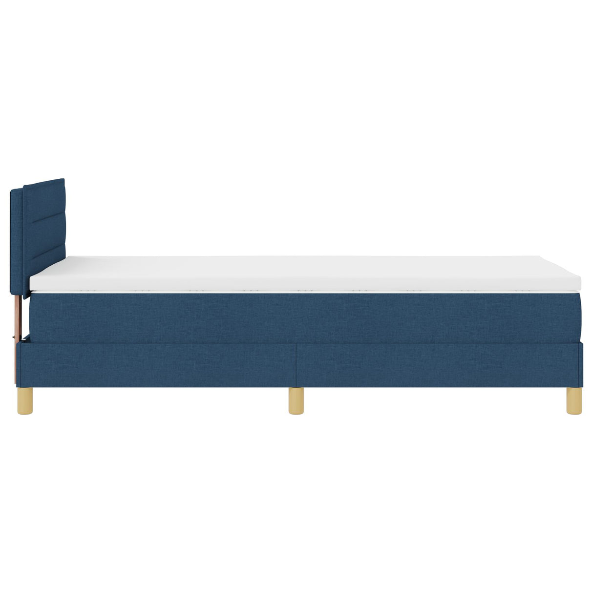 Boxspring Bed met Matras Blauw 80x200 cm Stof