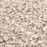 Shaggy Tapijt met Latex Achterkant Crème ø90 cm
