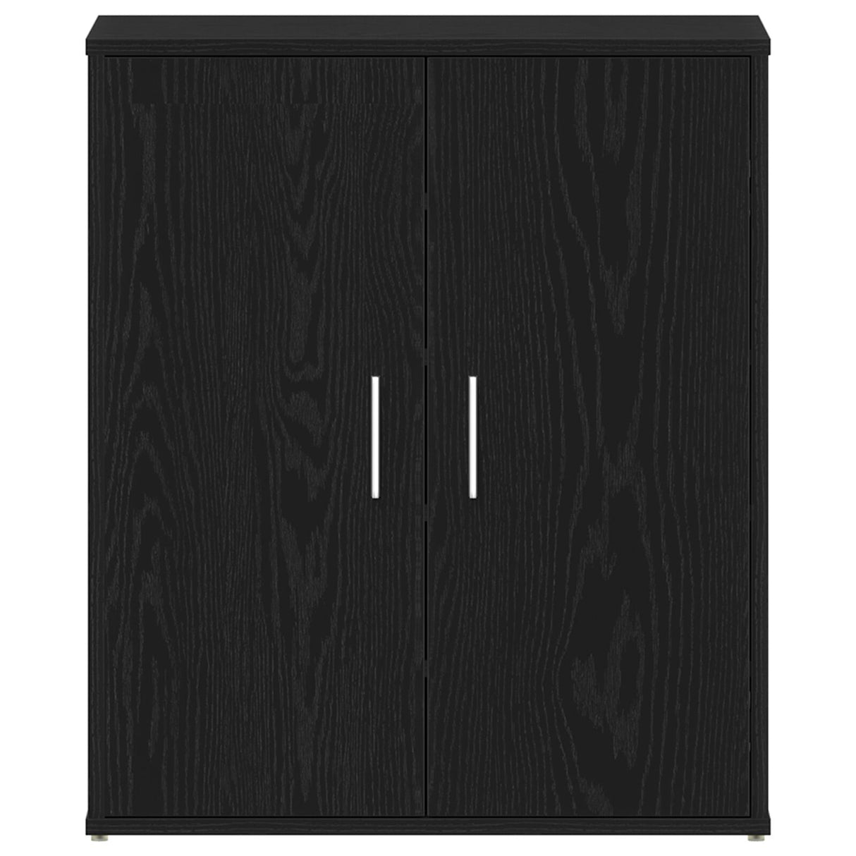 Schoenenkast Zwart Eiken 60x35x70 cm Bewerkt Hout