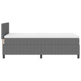 Boxspringbed met matras Lichtgrijs 80x200 cm Corduroy stof