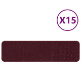 Trapmatten met latex achterkant Bordeaux 20x75 cm