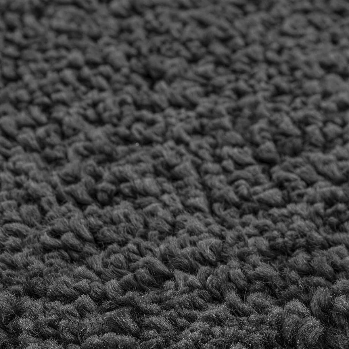 Shaggy Tapijt met Latex Achterkant Donkergrijs ø120 cm