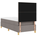 Boxspringbed met matras Taupe Eenpersoons Stof