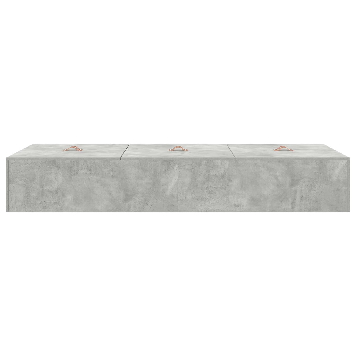 Bedframe Beton grijs Hout Duurzaam Opslagbedframe Rechthoekig