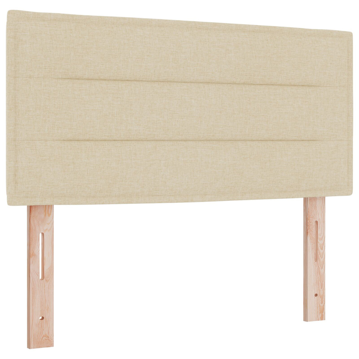 Boxspringbed met Matras Crème 80x200 cm Stof