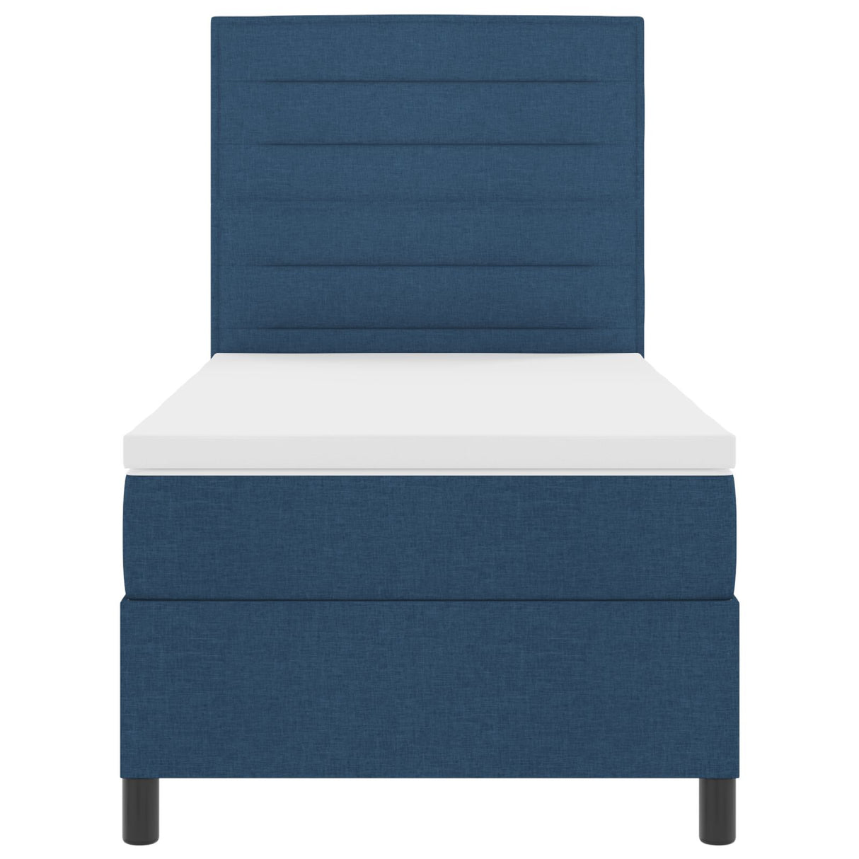 Boxspringbed met Matras Blauwe Eenpersoons Stof