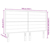 LED Hoofdbord Lijnen Ontwerp Lichtgrijs 90 cm Stof