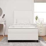 Boxspringbed met Matras Crème Kleine Dubbele Corduroy Stof