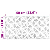 Aluminium Geweven Platen 2 stuks Anti-slip 60x30 cm