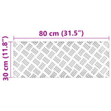 Aluminium Checker Platen 4 st Anti-slip 80x30 cm