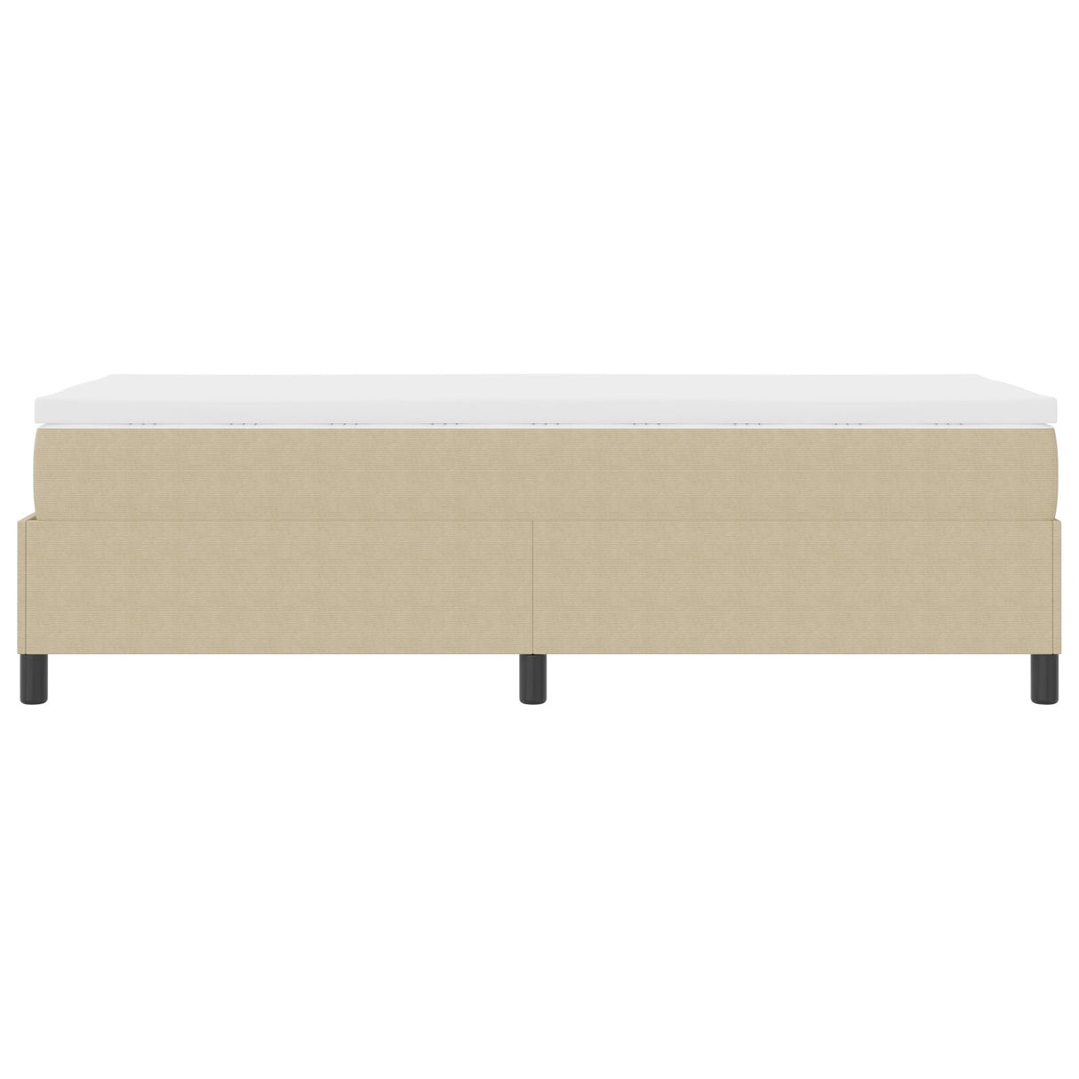 Boxspringbed met Matras Lichtgroen Grijs 80x200 cm Linnen Stof