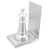 Boekensteunen 2 stuks Zilver 11x12x19,5 cm Aluminium Schaak