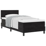 Boxspring Bed met Matras Zwart 80x200 cm Fluweel