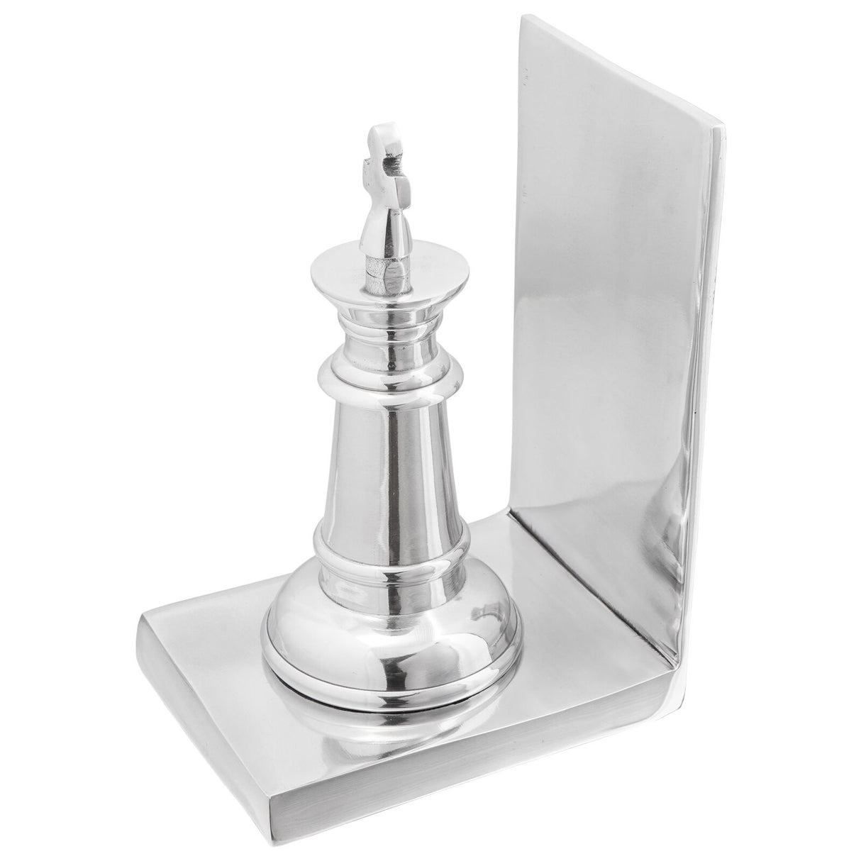 Boekensteunen 2 stuks Zilver 11x12x19,5 cm Aluminium Schaak