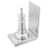 Boekensteunen 2 stuks Zilver 11x12x19,5 cm Aluminium Schaak