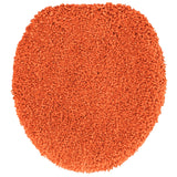 3-delige Badmat Set Oranje Polypropyleen Antislip